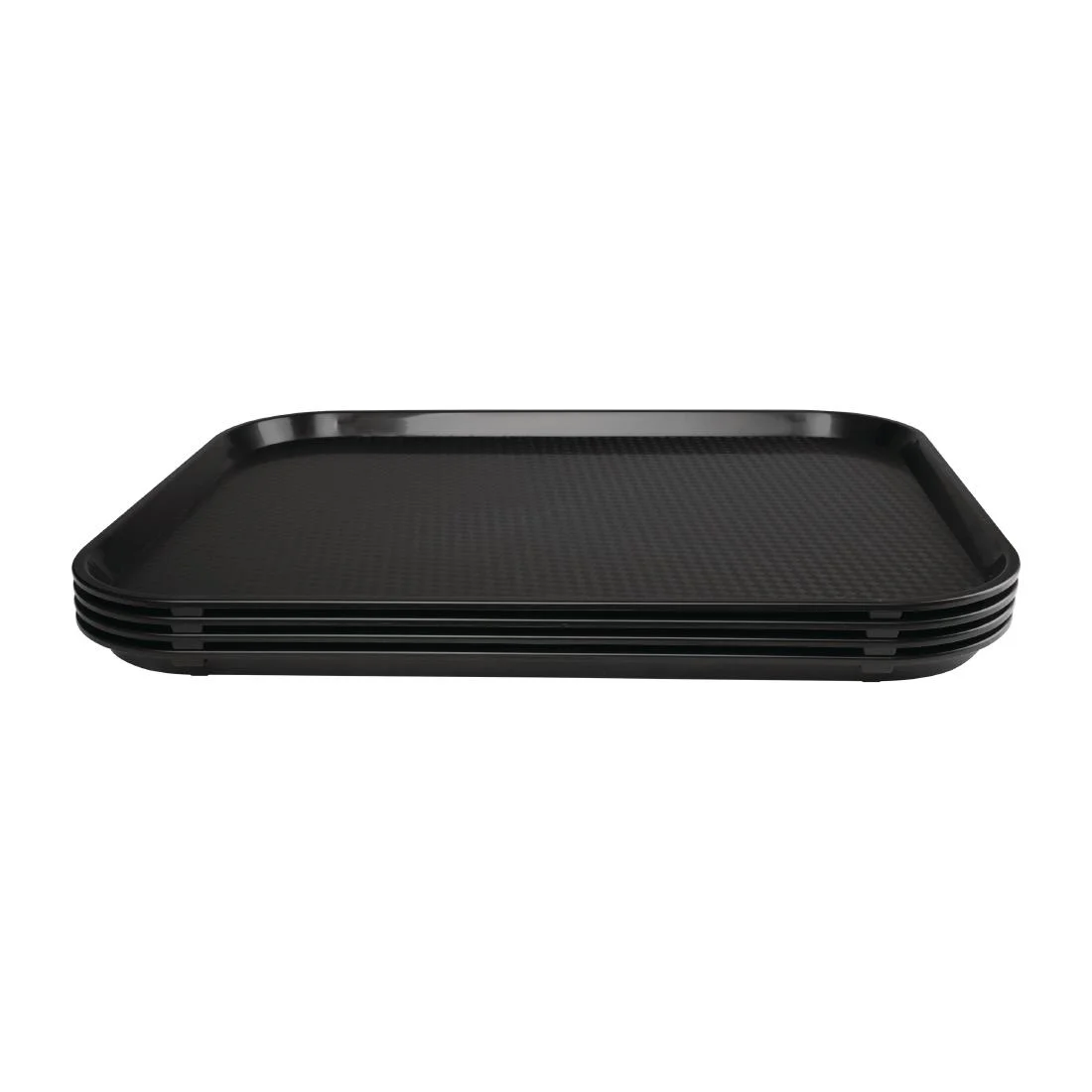 Kristallon Plastic Fast Food Tray Black Large - Image 3