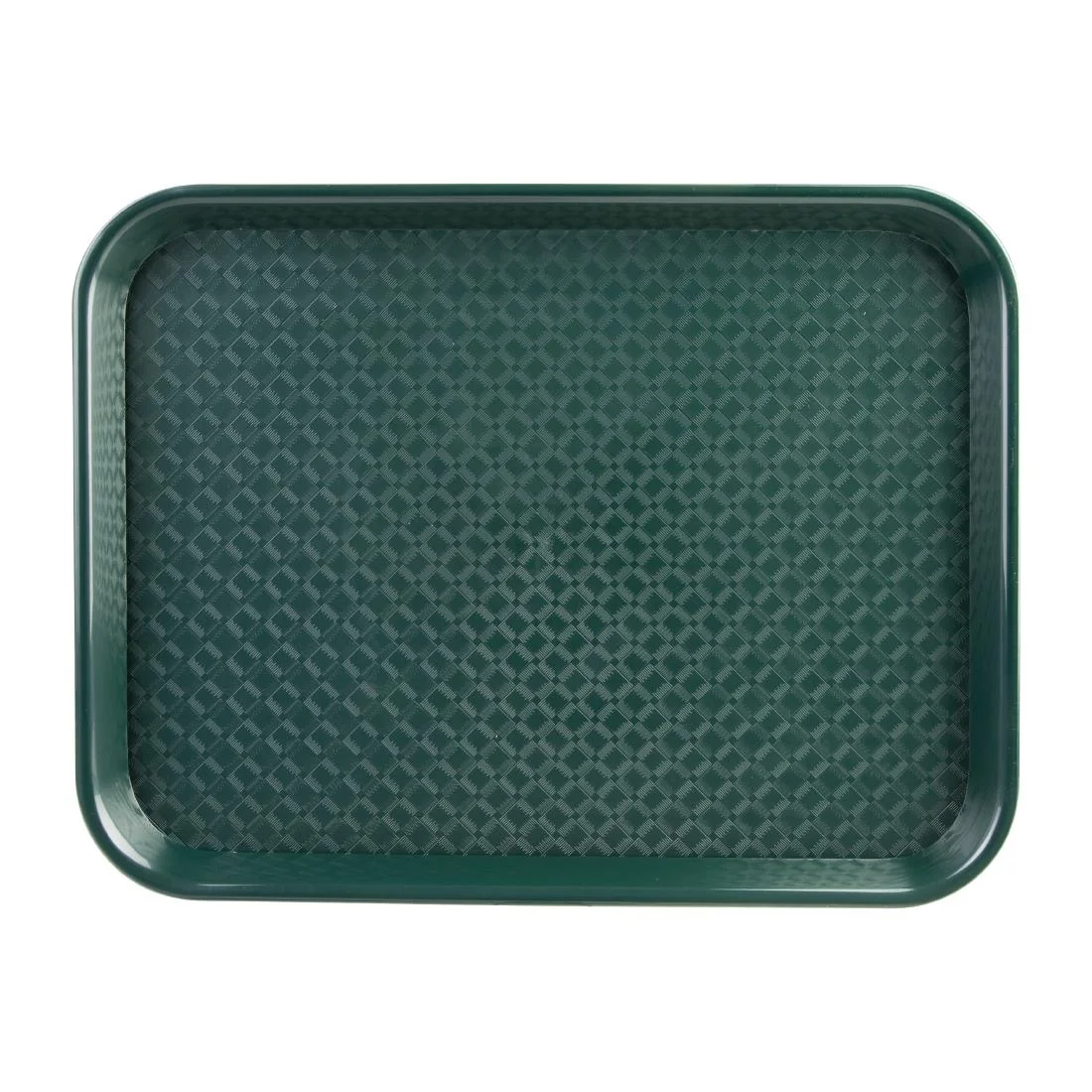 Kristallon Plastic Fast Food Tray Green Large