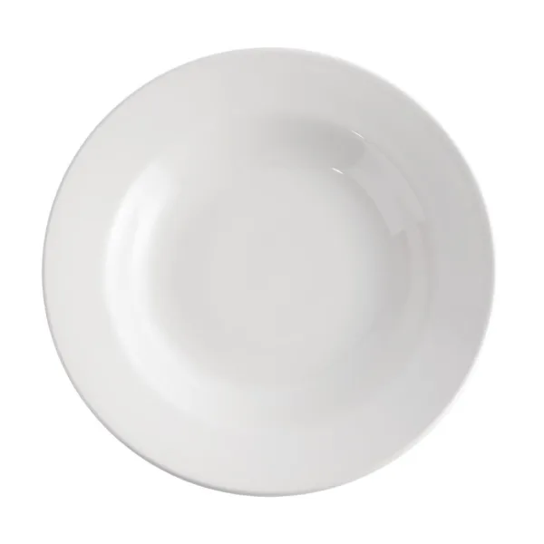 Churchill Whiteware Classic Rimmed Soup Bowls 230mm