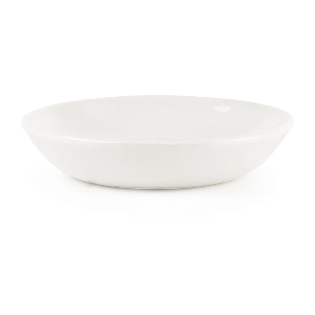Churchill Plain Whiteware Butter Dish