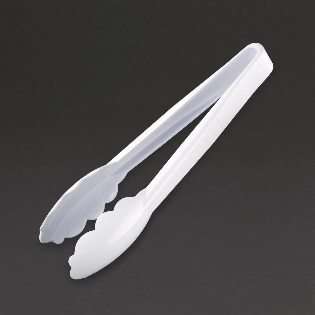 Vogue White Tongs 9" - Image 2