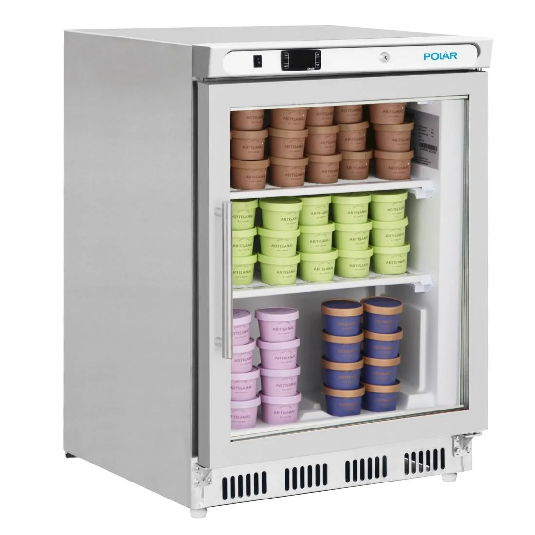 Polar C-Series Undercounter Stainless Steel Display Freezer 129Ltr - Image 5