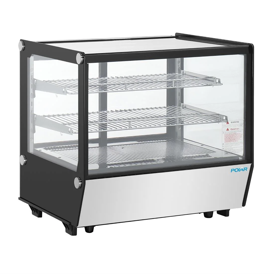 Polar G-Series Countertop Display Fridge Black Square Glass 120Ltr - Image 2