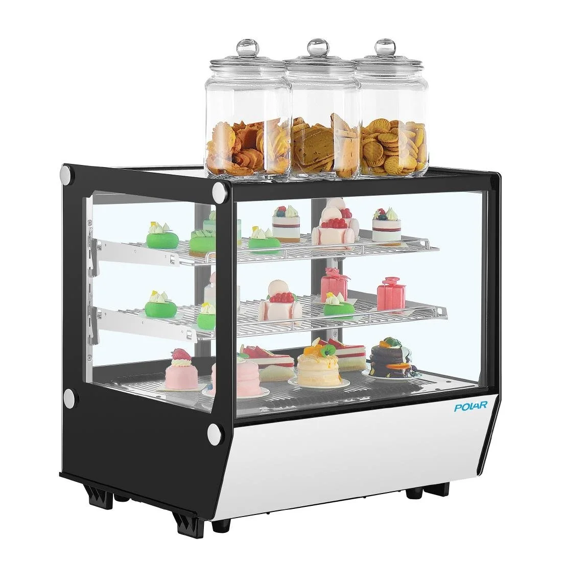 Polar G-Series Countertop Display Fridge Black Square Glass 120Ltr - Image 7