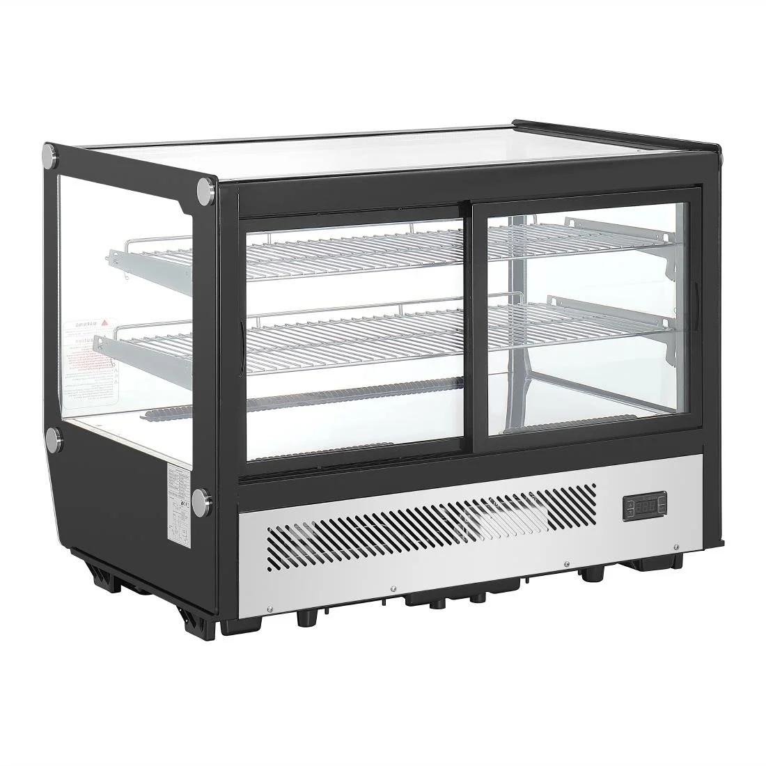 Polar G-Series Countertop Display Fridge Black Square Glass 160Ltr - Image 5