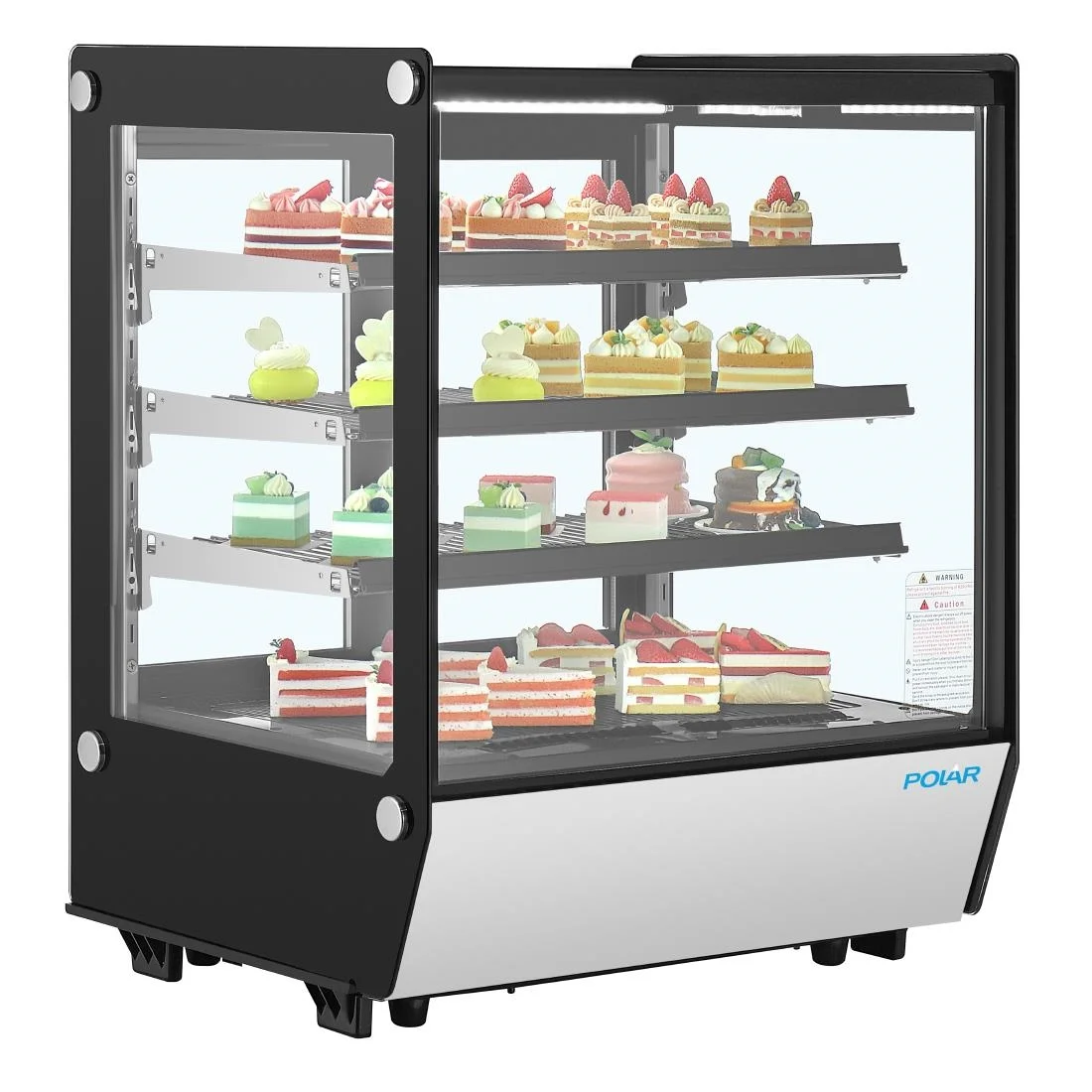 Polar G-Series Square Glass Countertop Display Fridge - Image 4