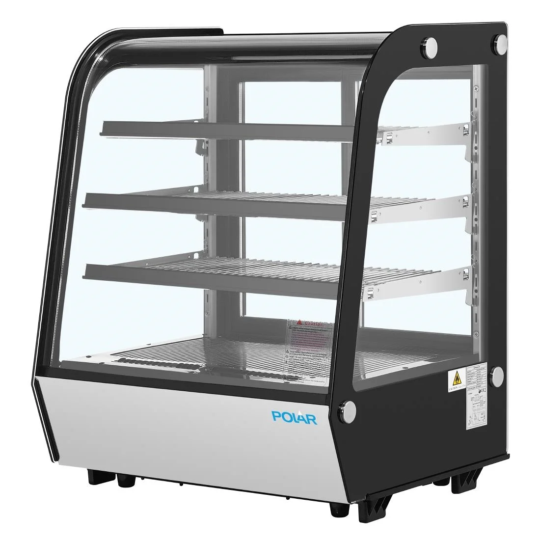 Polar G-Series Rounded Glass Countertop Display Fridge - Image 2