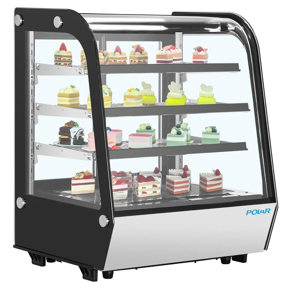 Polar G-Series Rounded Glass Countertop Display Fridge - Image 4