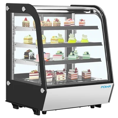 Polar G-Series Rounded Glass Countertop Display Fridge - Image 4