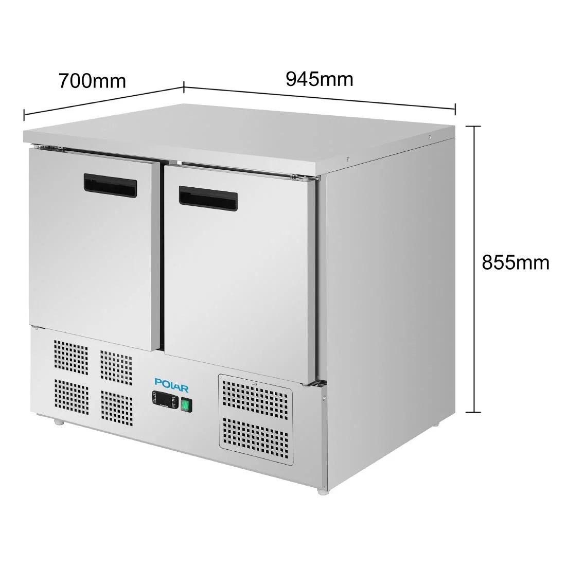 Polar G-Series Double Door Counter Freezer 257Ltr - Image 7