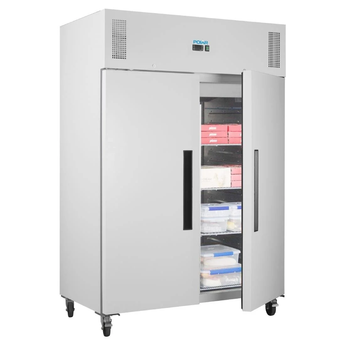 Polar G-Series Upright Double Door Freezer White 1152Ltr - Image 5