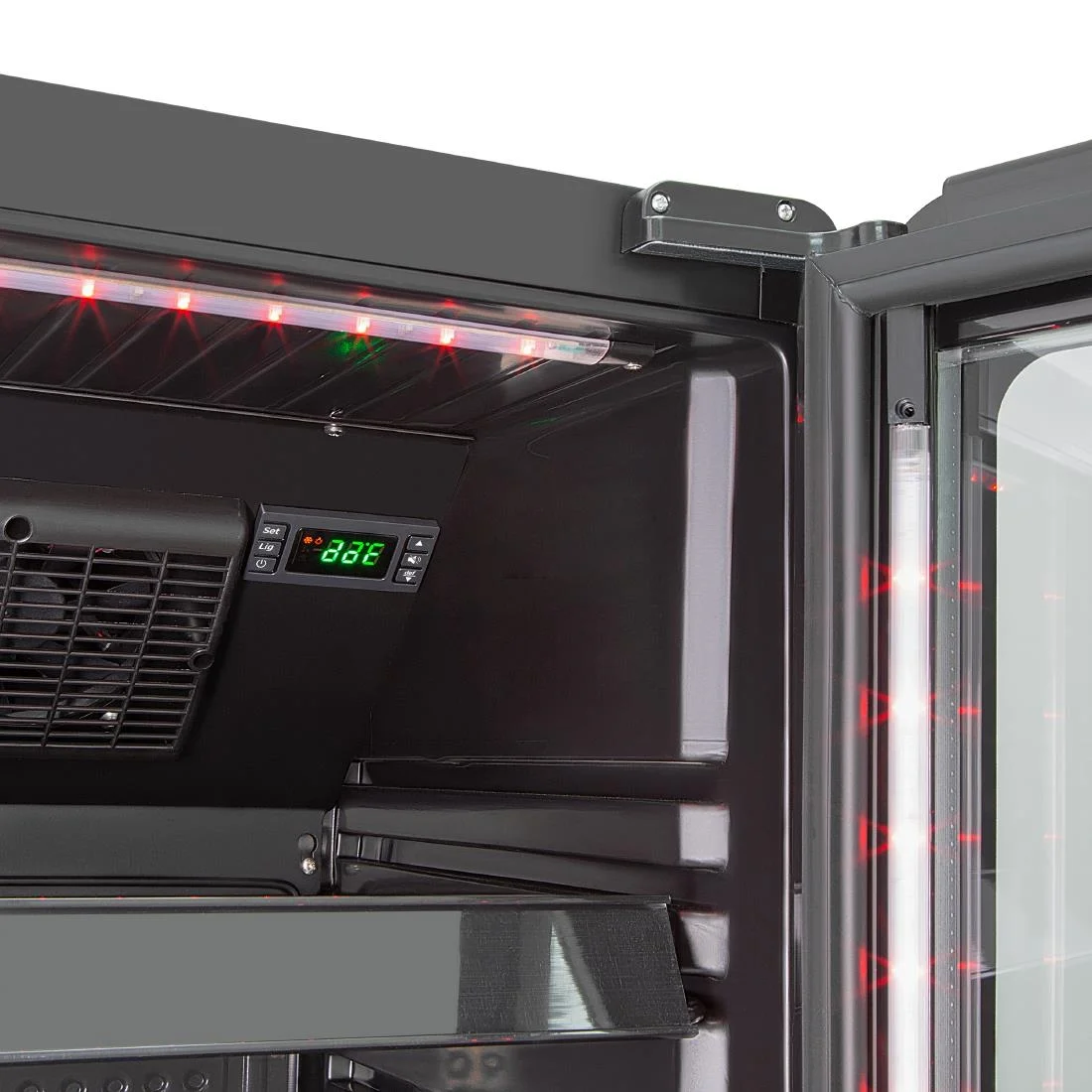 Polar G-Series Slimline Display Fridge Black - Image 9