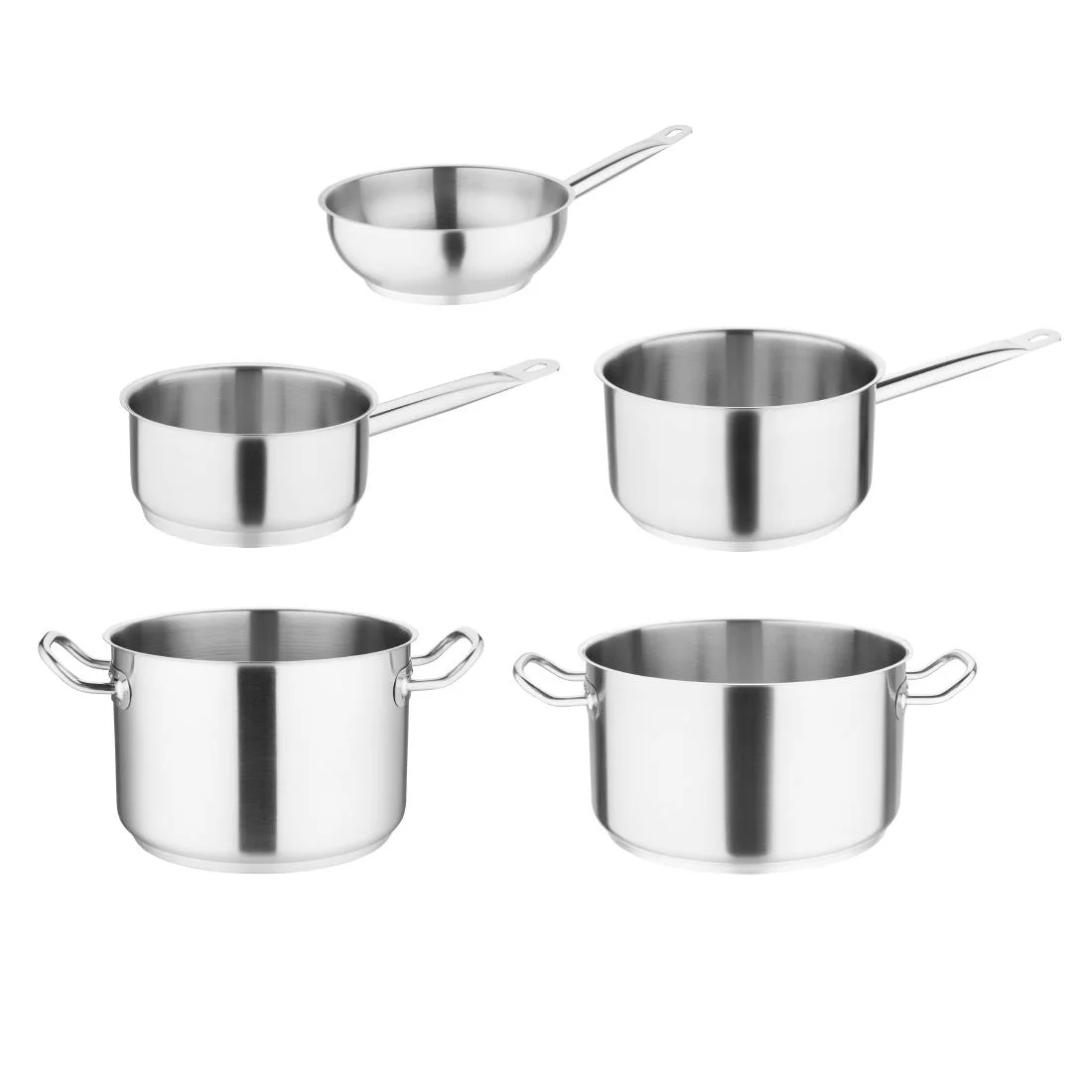 Special Offer - 5 Vogue Pack Of Casserole, Stew And Saute Pans