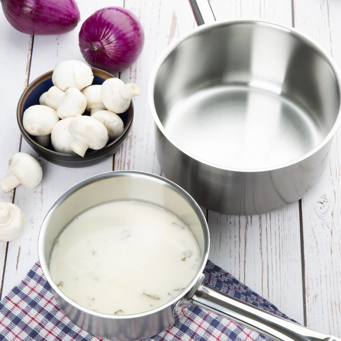 Special Offer - 5 Vogue Pack Of Casserole, Stew And Saute Pans