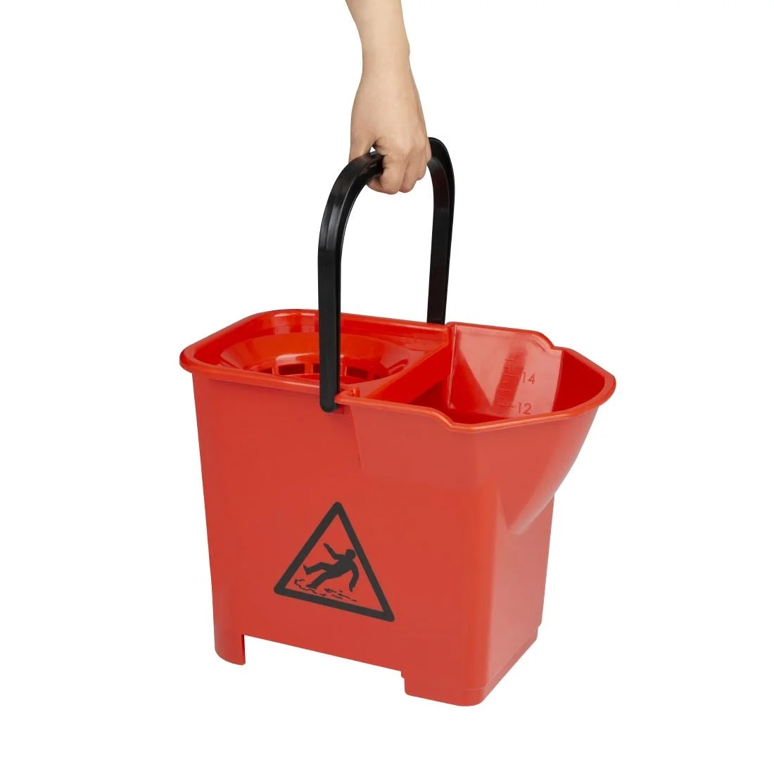 Jantex Colour Coded Mop Bucket Red - Image 6