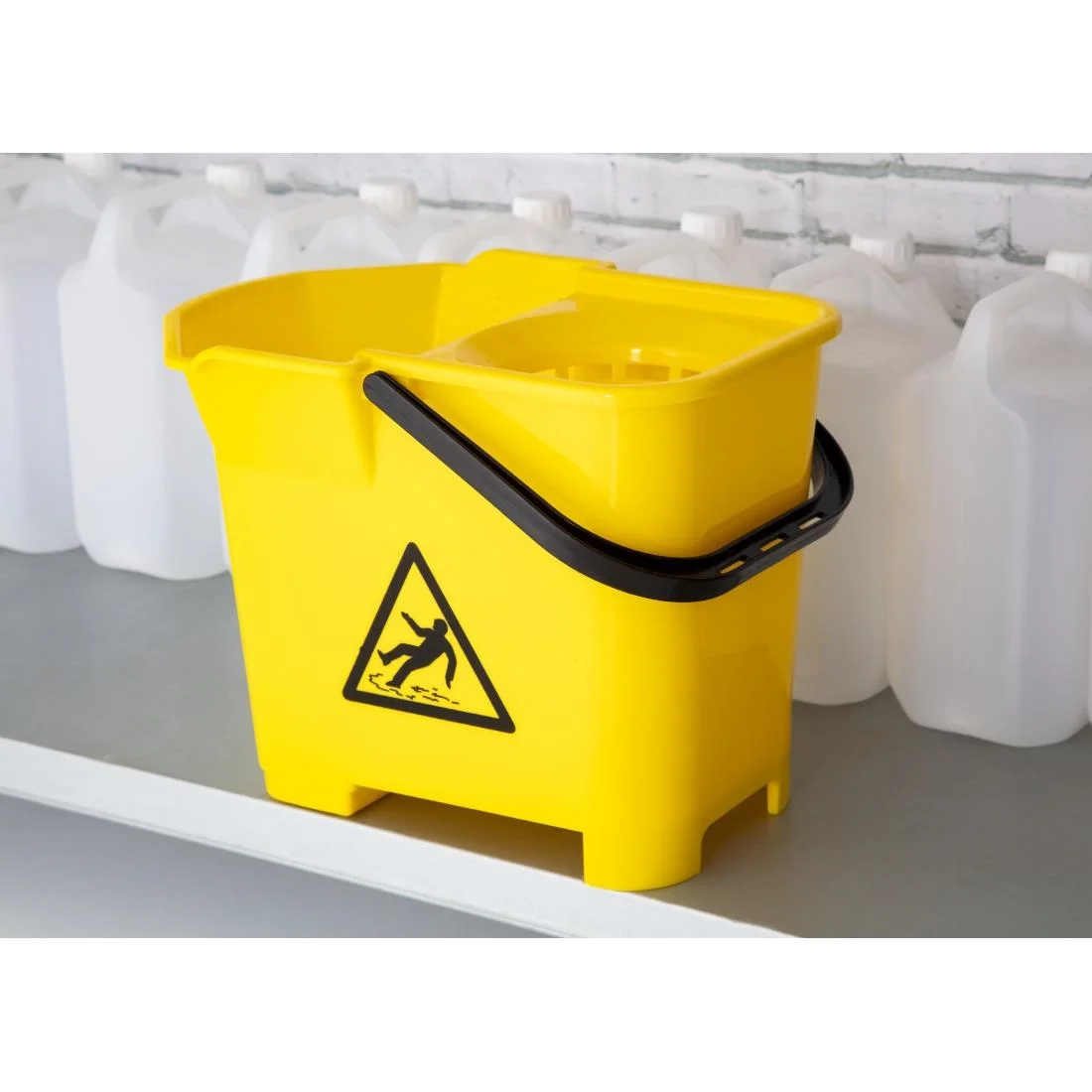Jantex Colour Coded Mop Bucket Yellow - Image 7