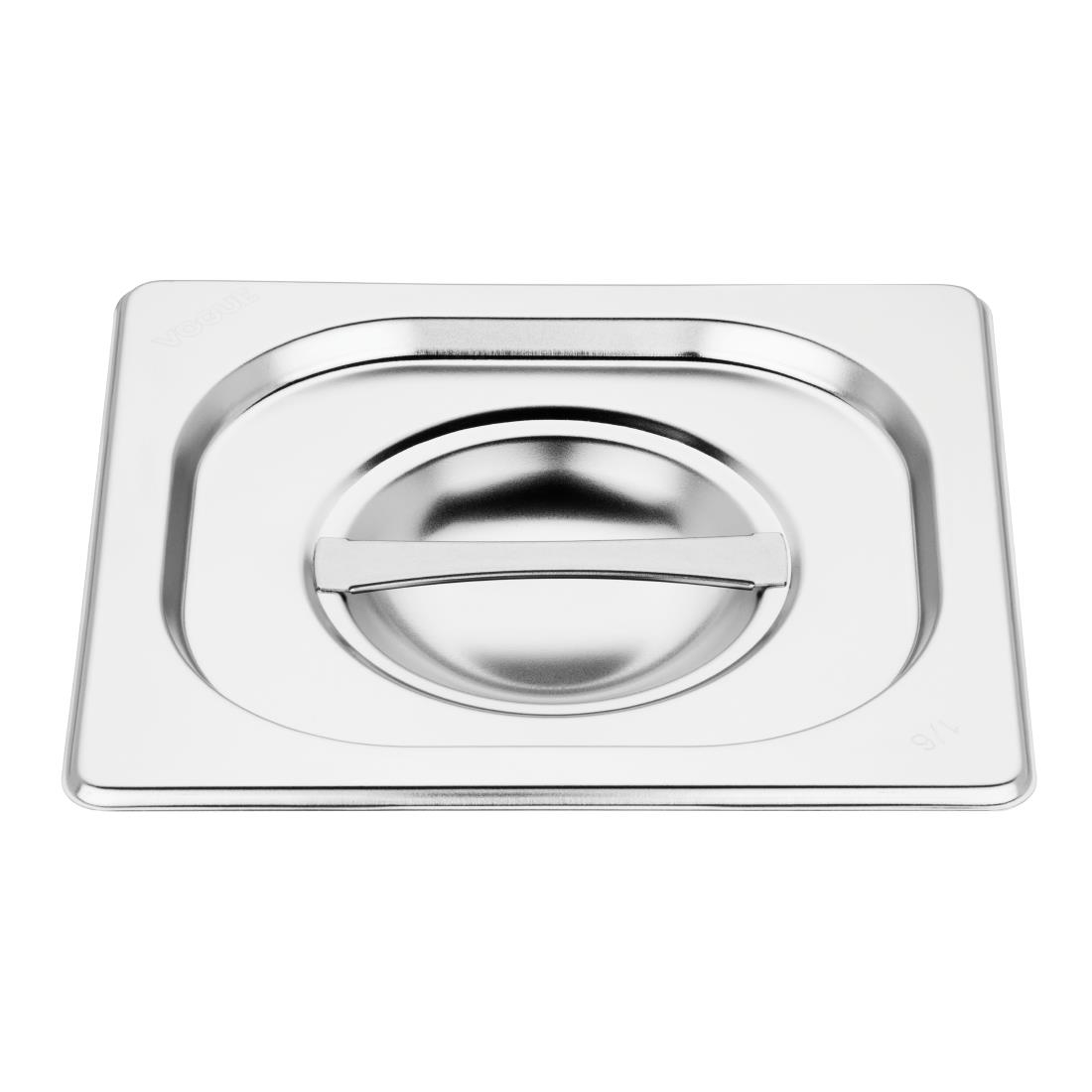 Vogue 1/6 Gastronorm Pans and Lids Set of 4