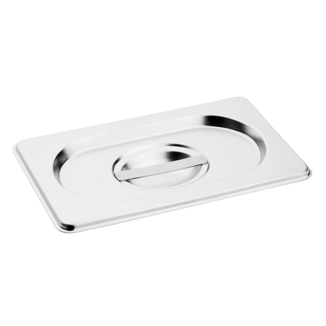Vogue Stainless Steel Gastronorm Set 4 1/4 with Lids
