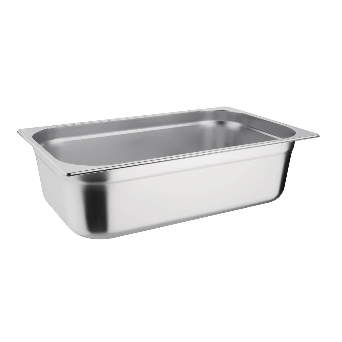 Vogue Stainless Steel 1/1 Gastronorm Pan with Lid - Image 3