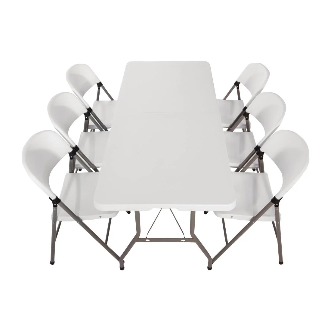 Special Offer Bolero 6ft Centre Folding Table with Six Folding Chairs - Image 6