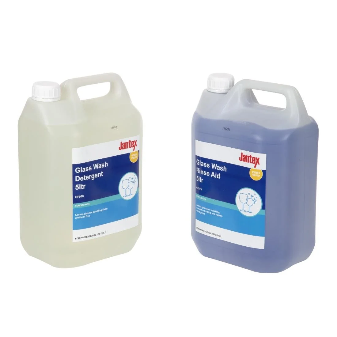 Jantex Glasswasher Detergent and Rinse Aid Concentrate 5Ltr (2 Pack) - Image 2