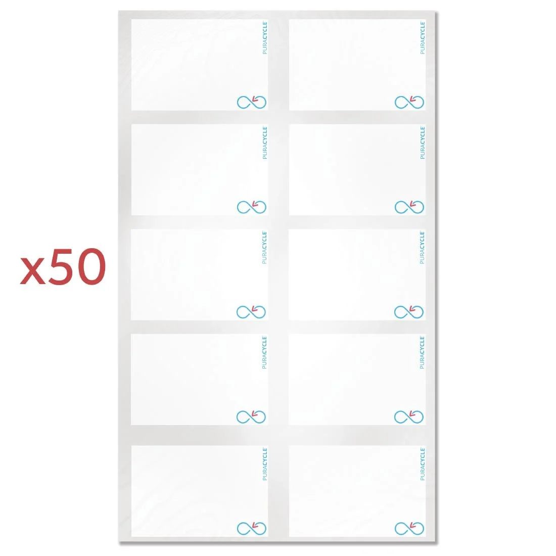 Puracycle Reusable Blank Label Pack (50 Labels, 2 Cloths) + Free Pens - Image 5