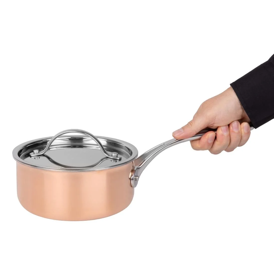 Vogue Cook Like A Pro 3-Piece Tri-Wall Copper Cookware Set - Image 7