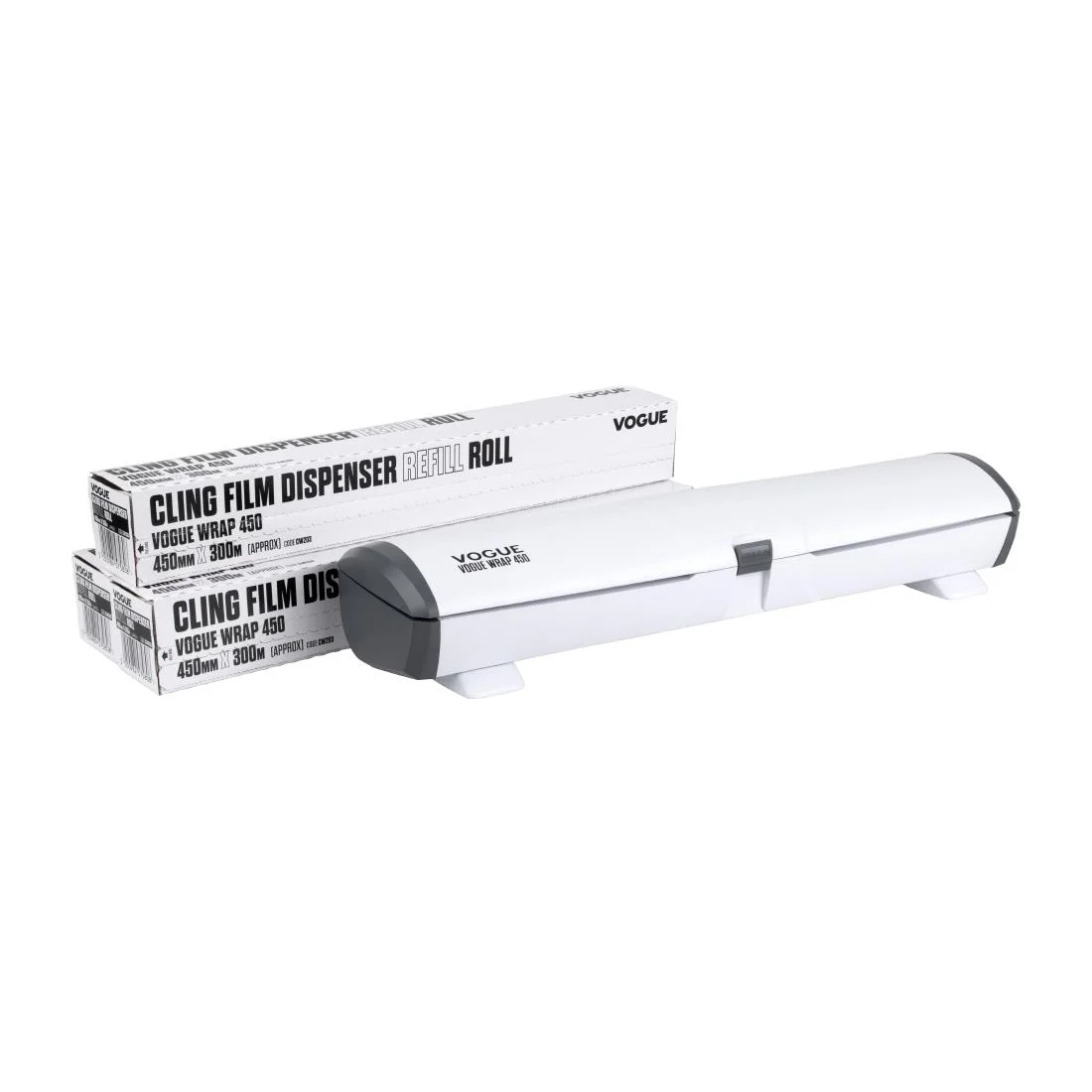 Vogue Wrap 450 Dispenser and Cling Film Refill Bundle