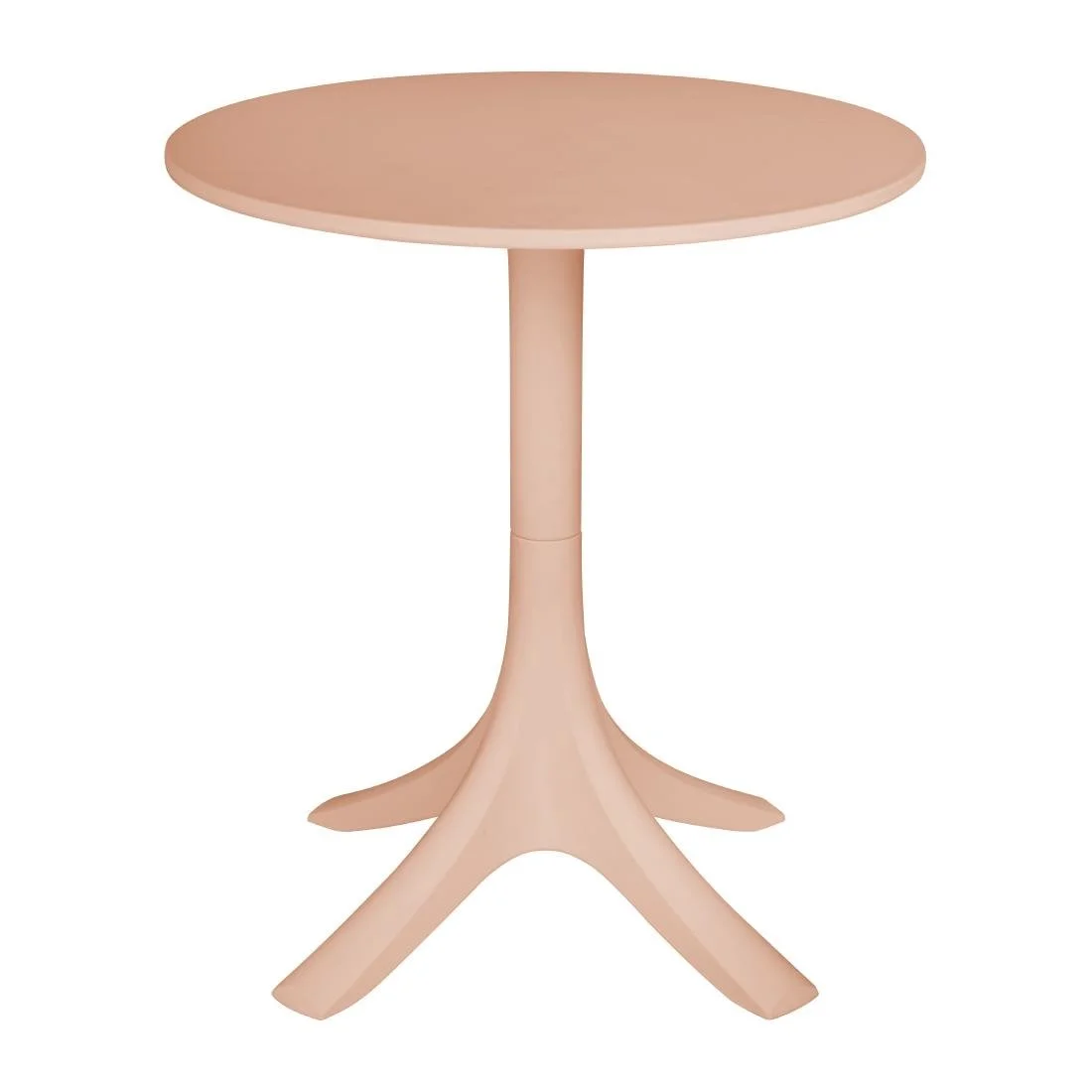 Bolero Mila 600mm Round Café Table - Nude Pink - Image 1