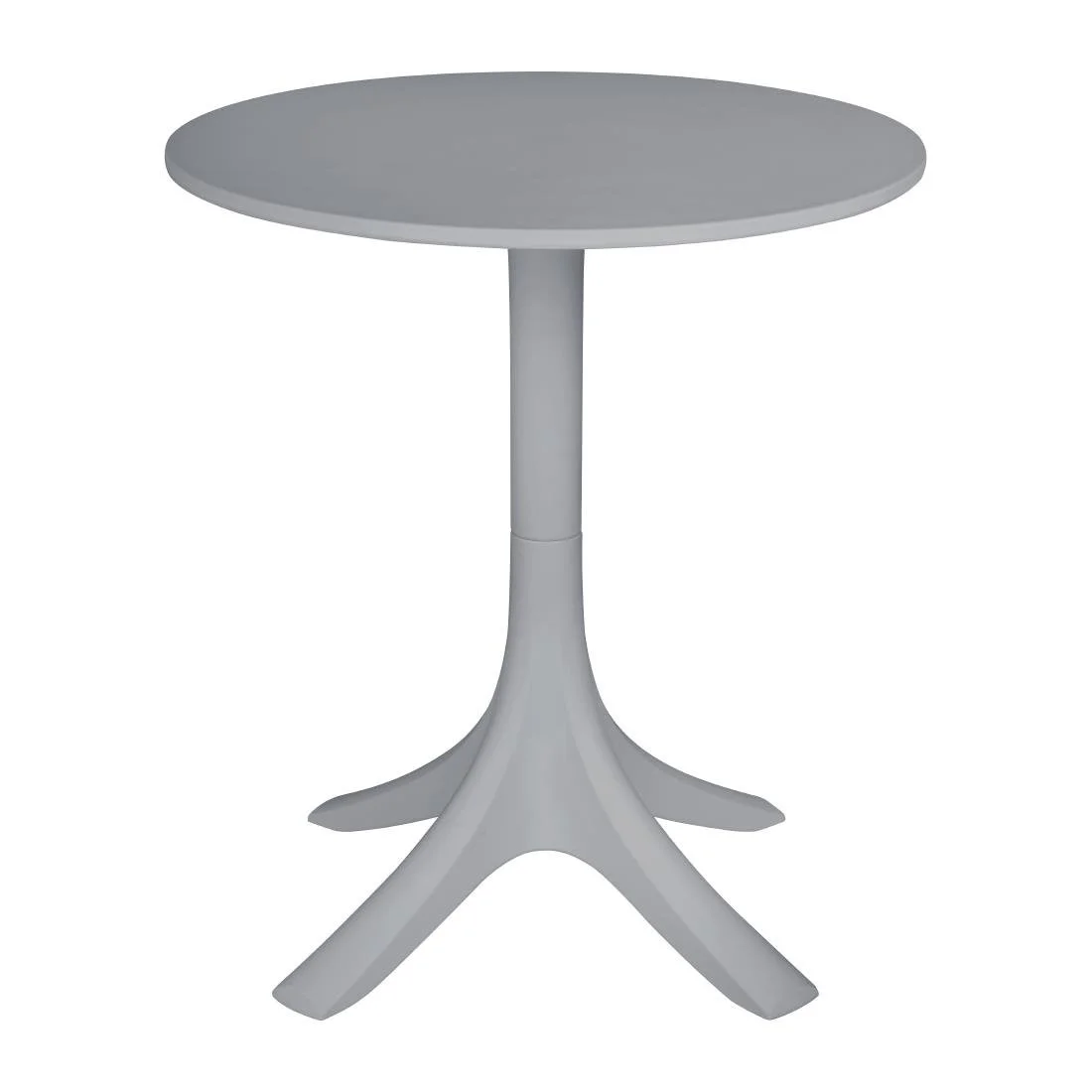 Bolero Lorenzo 600mm Round Café Table - Medium Grey