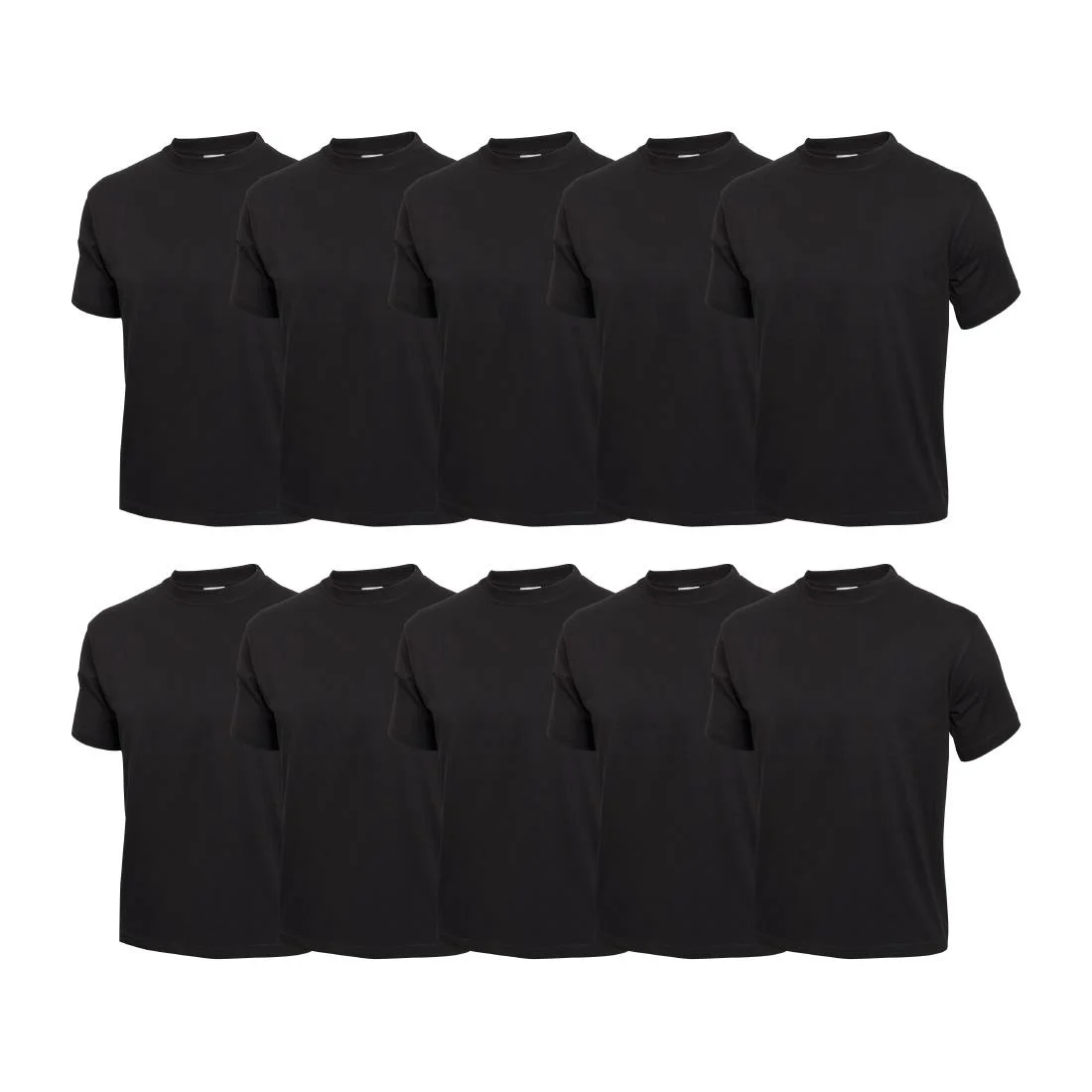 Nisbets Essentials T-Shirts Black (10 Pack)