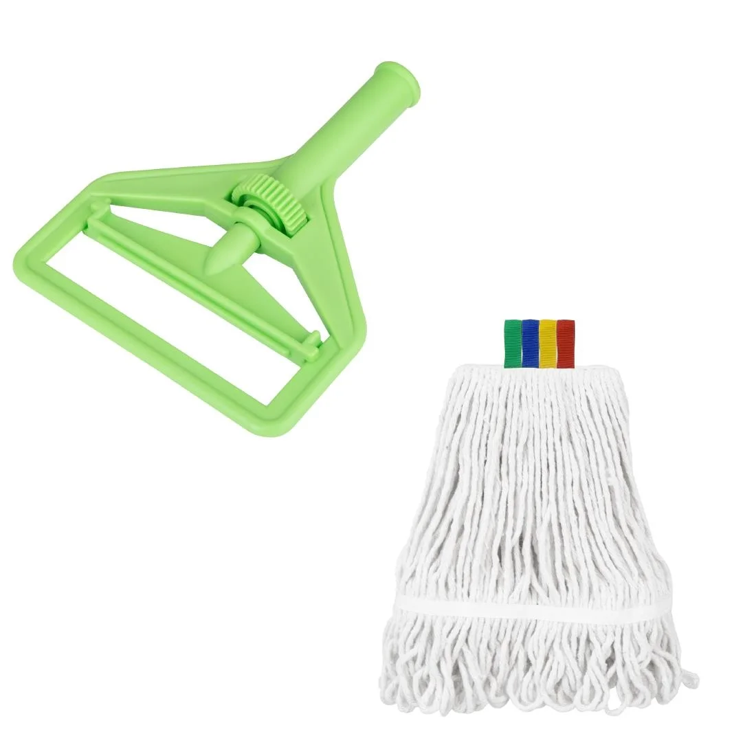 Jantex Connect Wide Kentucky Cotton Mop Head Green 400g