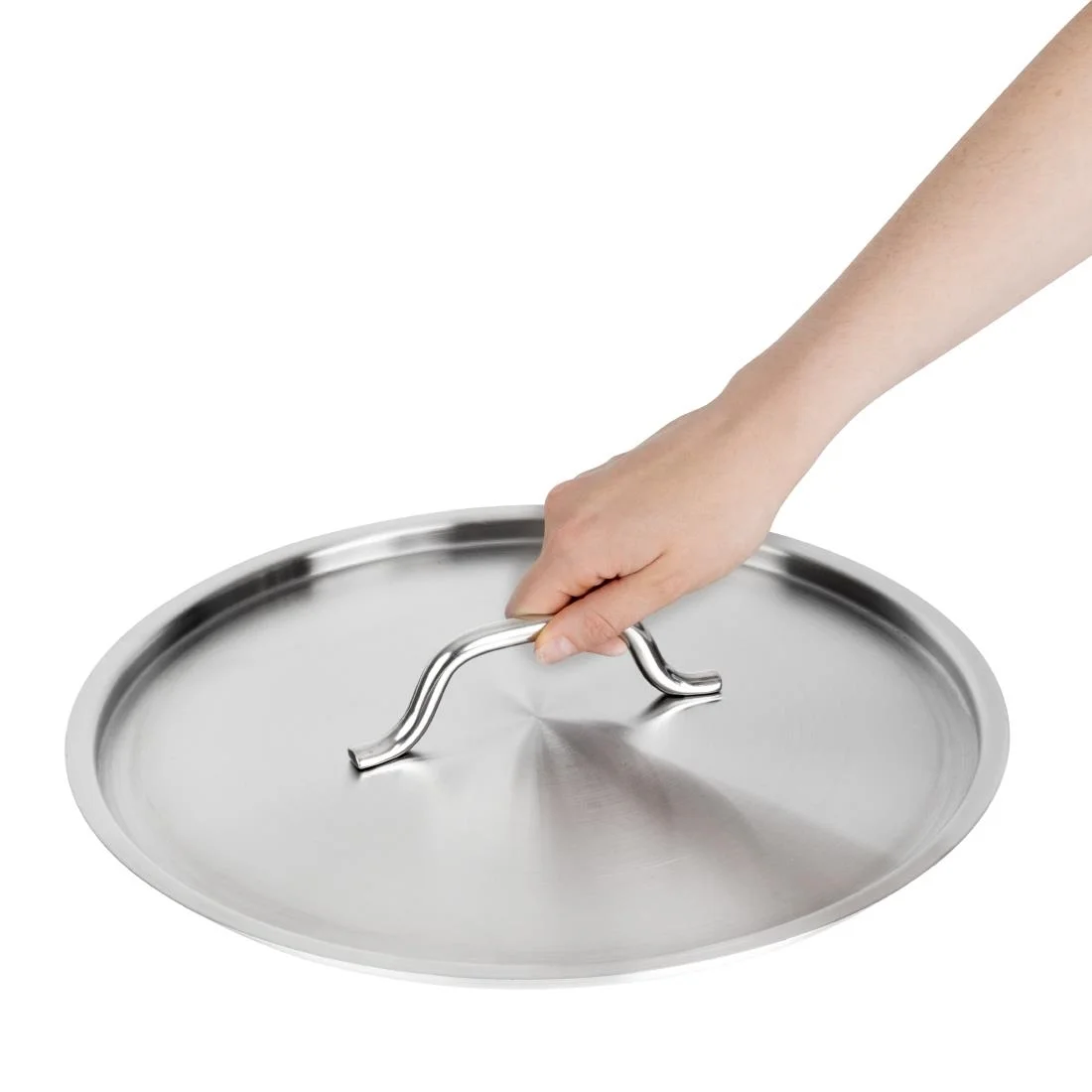 Vogue Stainless Steel Saucepan Lid 360mm - Image 6