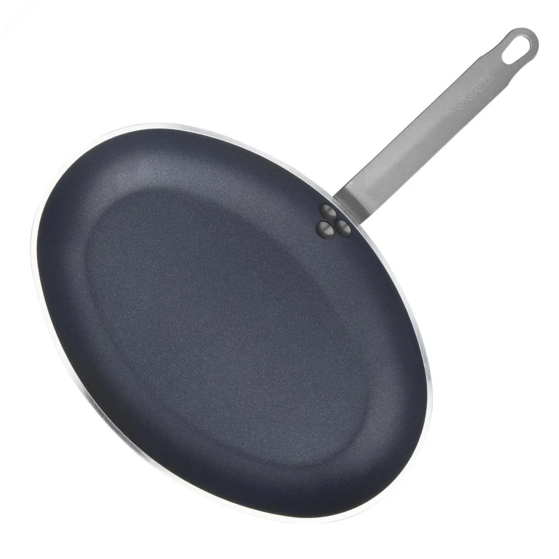 Vogue Aluminium Non-Stick Teflon Platinum Plus Oval Frying Pan 36cm - Image 4