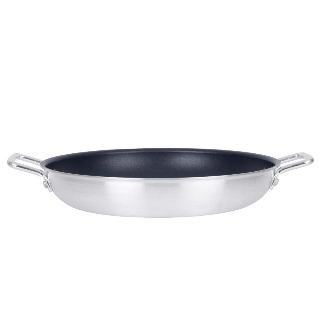 Vogue Aluminium Non-stick Teflon Platinum Plus Paella Pan 35cm - Image 6