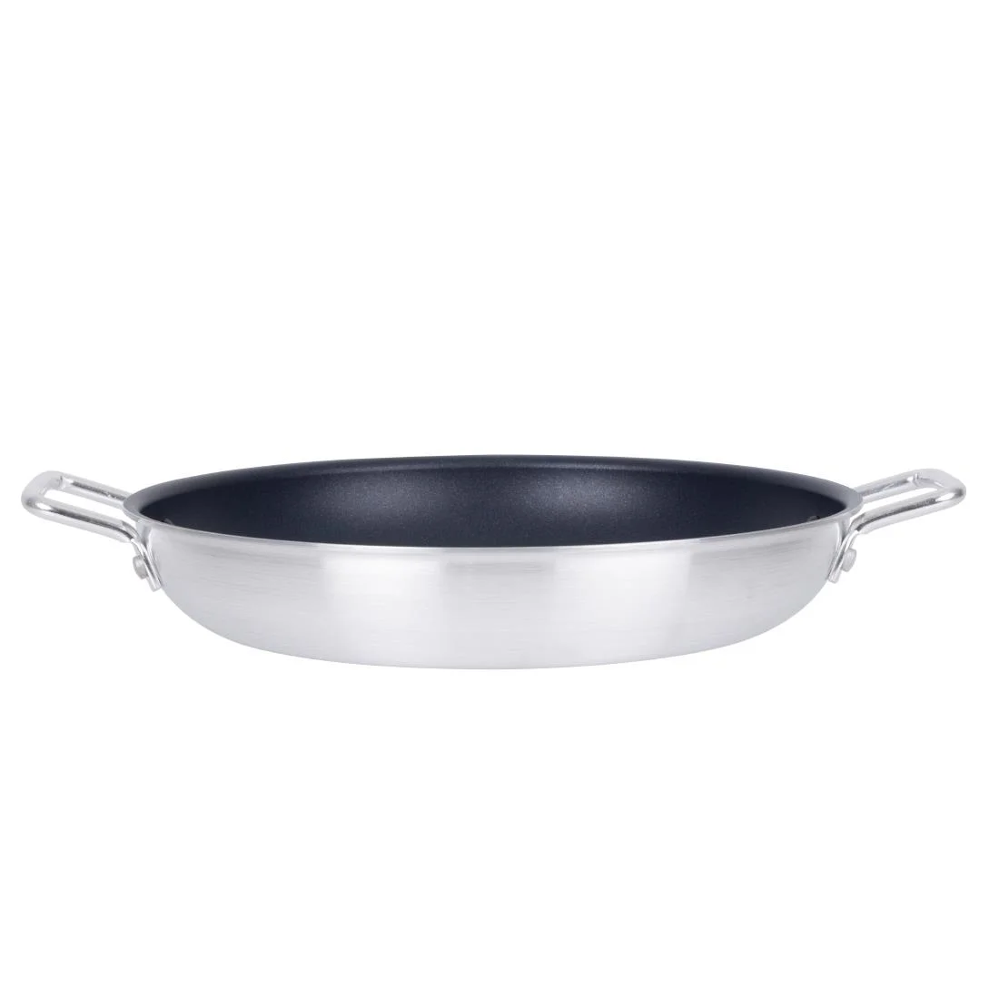 Vogue Aluminium Non-stick Teflon Platinum Plus Paella Pan 35cm - Image 6