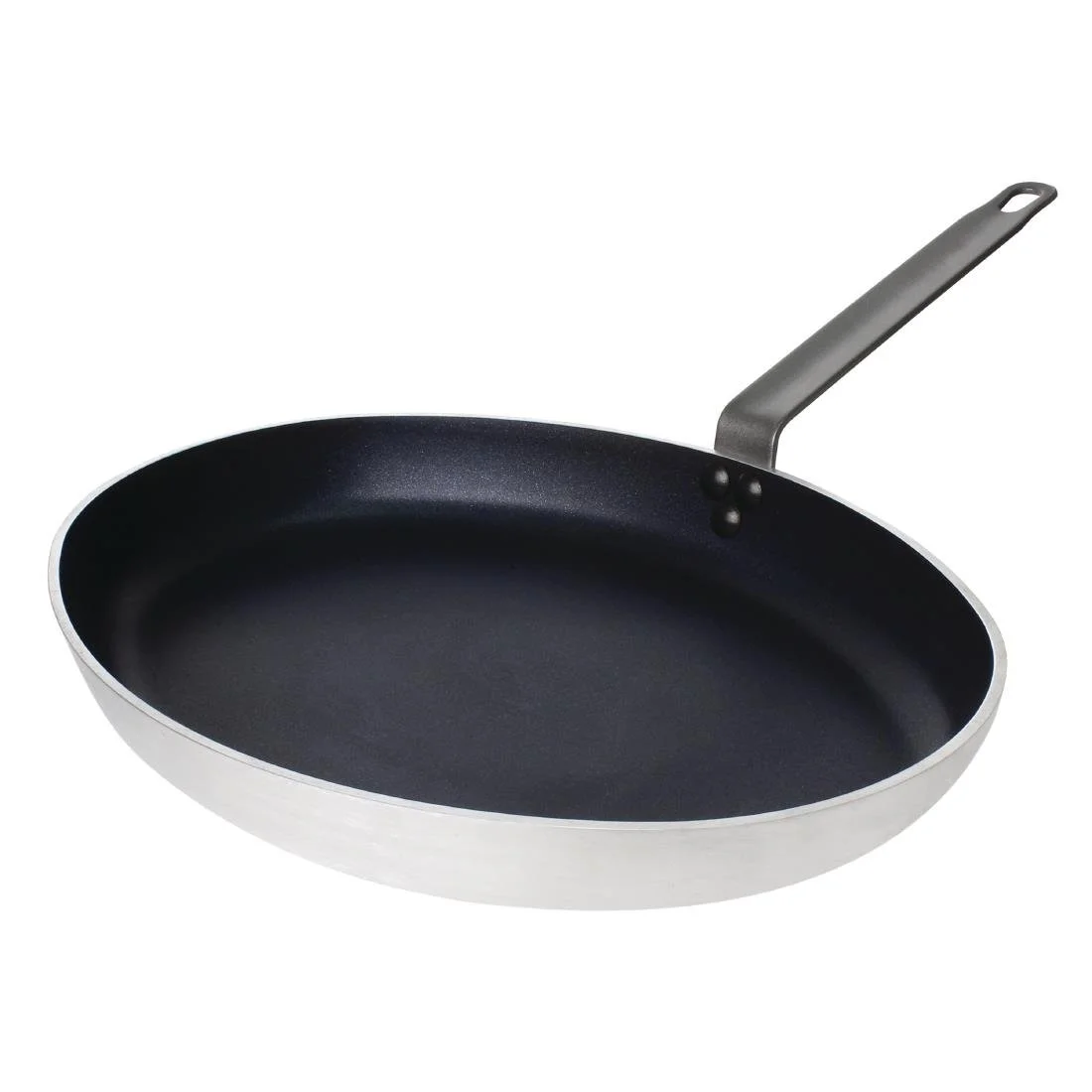 Vogue Aluminium Non-Stick Teflon Platinum Plus Oval Frying Pan 36cm