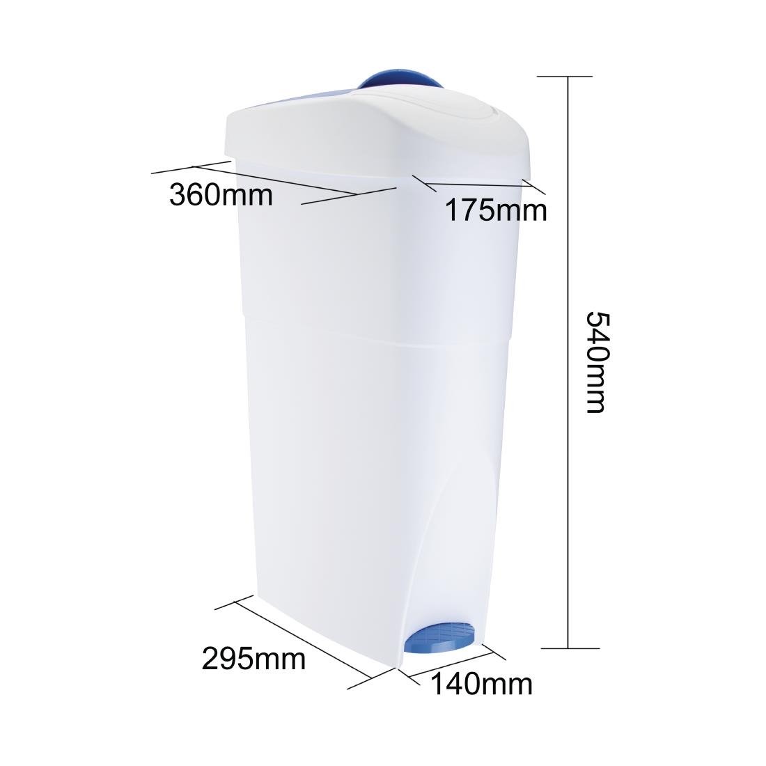 Jantex Sanitary Bin 18Ltr
