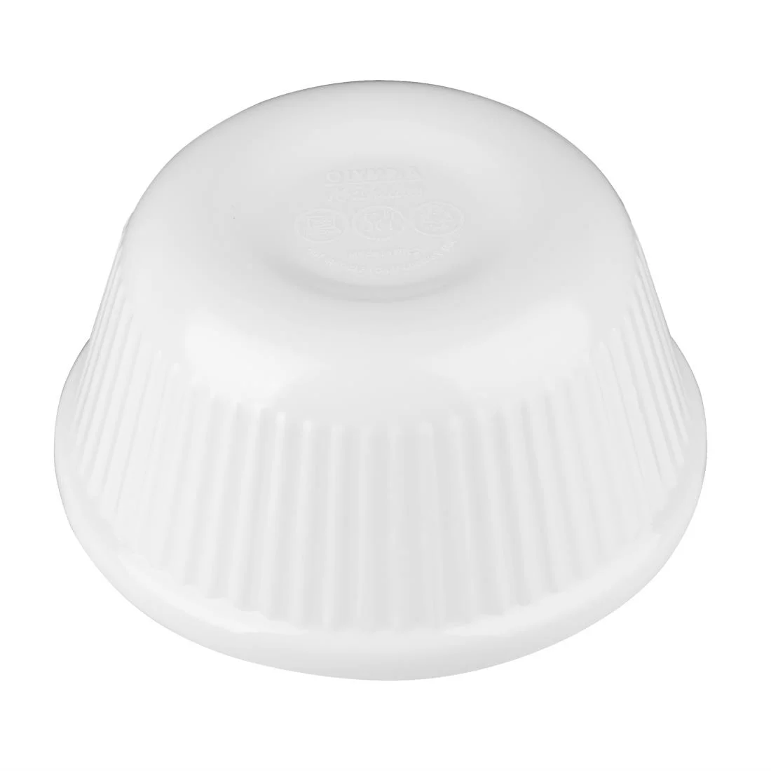 Kristallon Melamine Fluted Ramekins White 70mm - Image 5