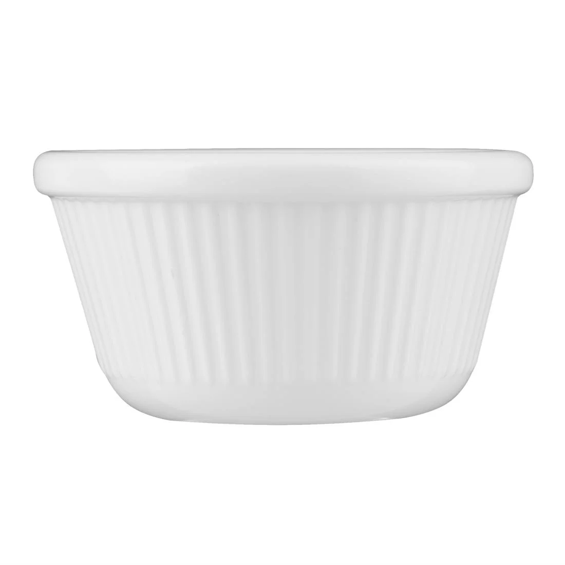 Kristallon Melamine Fluted Ramekins White 76mm - Image 4