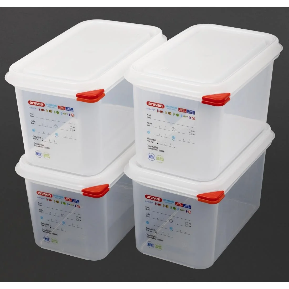 Araven 1/4 GN Food Container 4.3Ltr