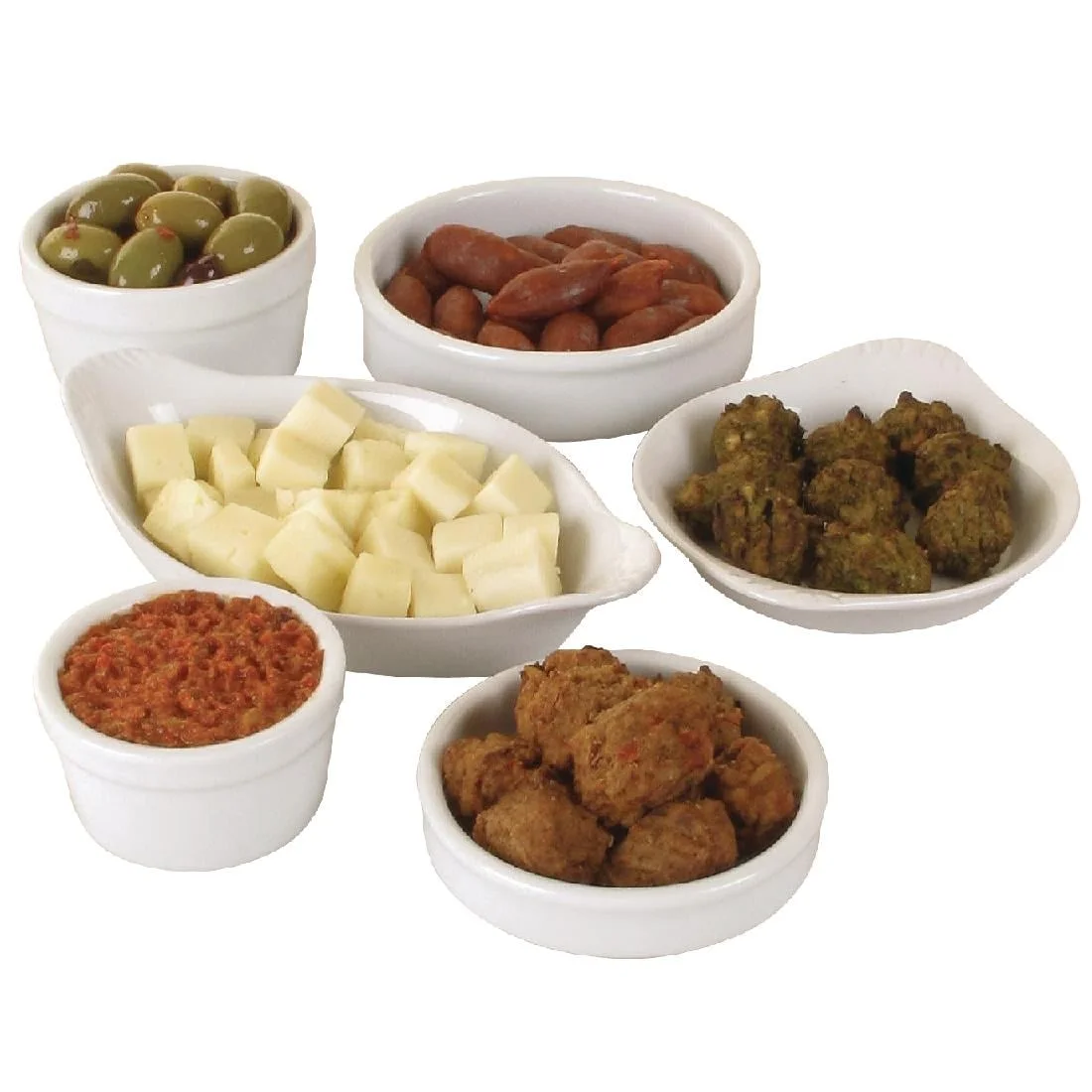 Olympia Mediterranean Stackable Dishes White 102mm - Image 3