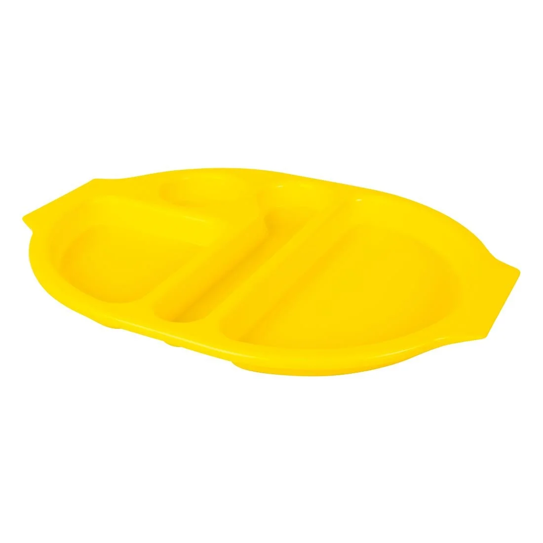 Kristallon Plastic Food Compartment Tray Large Yellow - Image 6