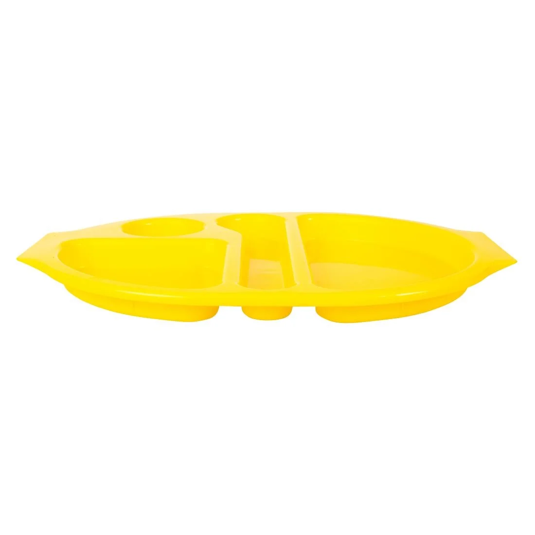 Kristallon Plastic Food Compartment Tray Large Yellow - Image 7