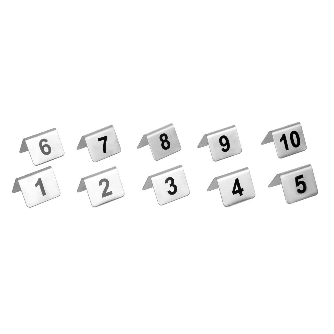 Olympia Stainless Steel Table Numbers 1-10 (10 Pack) - Image 6