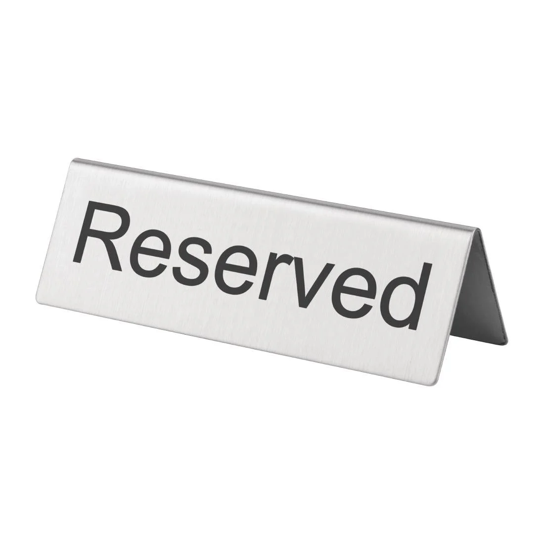 Olympia Brushed Steel Reserved Table Sign (10 Pack) - Image 2