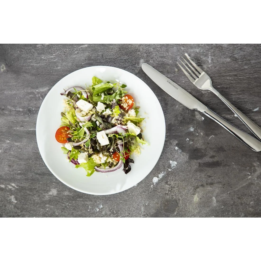 Olympia Whiteware Coupe Plates 200mm - Image 8