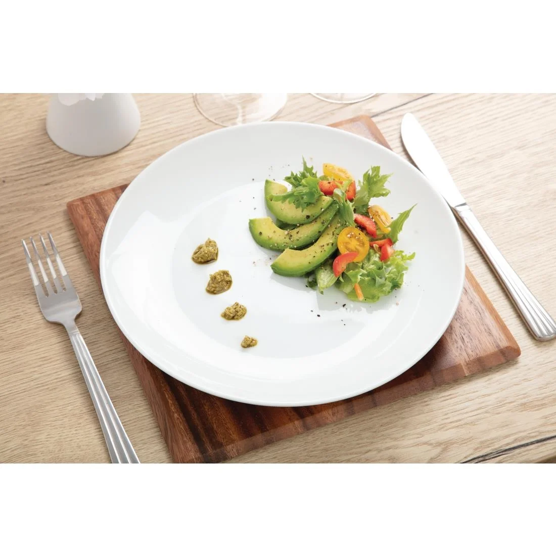 Olympia Whiteware Coupe Plates 250mm - Image 7