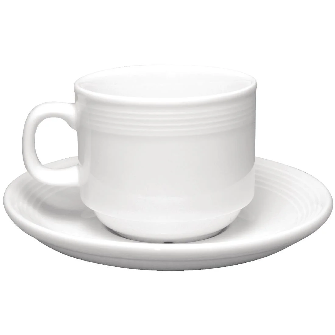 Olympia Linear Stacking Tea Cups 200ml 7oz - Image 4
