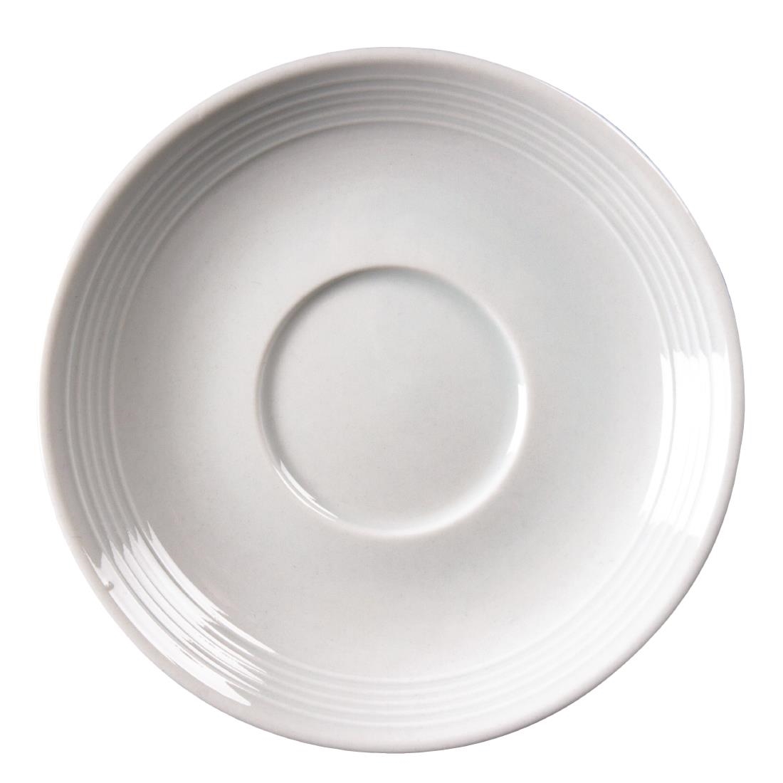 Olympia Linear Stacking Tea Cup Saucers